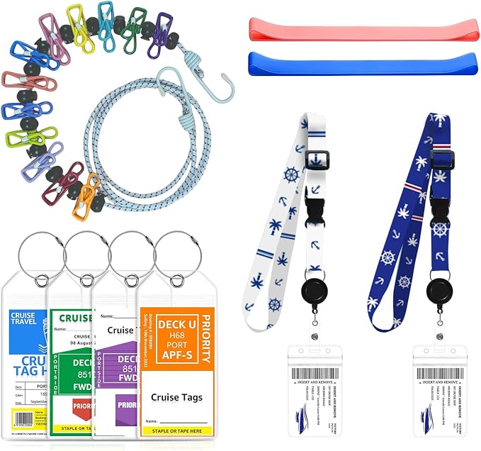 Cruise Ship Essentials, Cruise Luggage Tags, Lanyards by ANNISITE