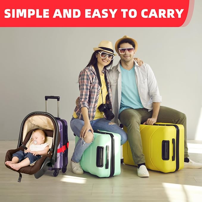 Car Seat Travel Belt to Suitcase, Car Seat Travel Strap to Convert Kid Car Seat - Image 6