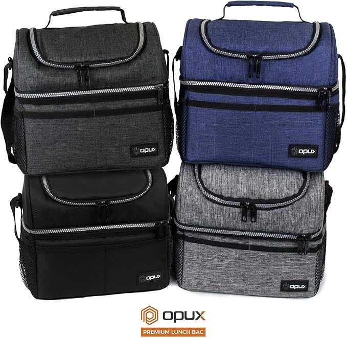 OPUX Lunch Box For Men Women, Insulated Large Lunch Bag Adult Work, Double - Image 9
