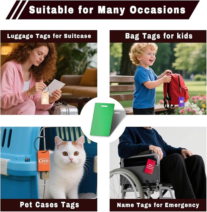 4 pcs Personalized Luggage Tags - Image 7