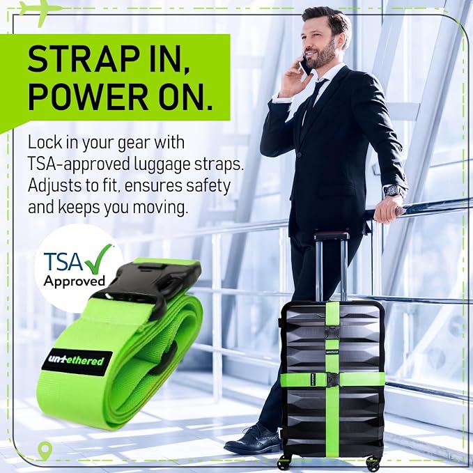 Untethered Luggage Straps | TSA-Approved Suitcase Belts - Image 2