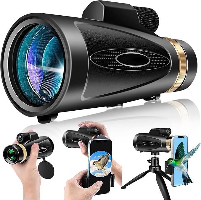 Monocular Telescope 80x100 HD Monoculars by ASxmhGo