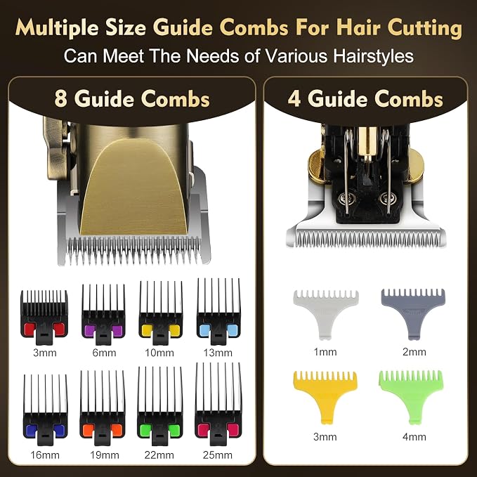 Professional Hair Clippers for Men, Hair Clippers+T-Blade Trimmer+Electric - Image 6