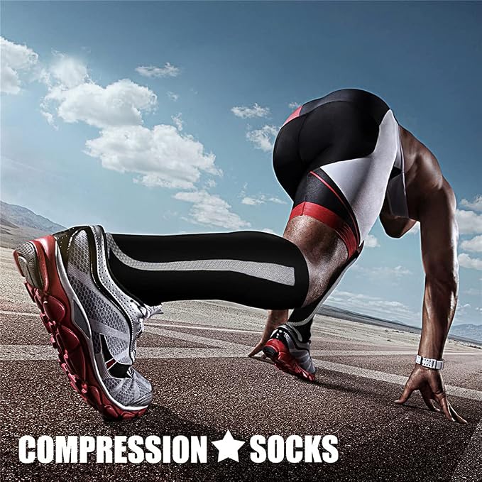 CHARMKING Compression Socks for Women & Men Circulation 15-20 mmHg is Best - Image 2