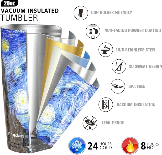 20 oz Stainless Steel Vacuum Insulated Tumbler - Image 2