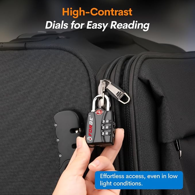 Forge TSA Approved Luggage Locks - Image 6