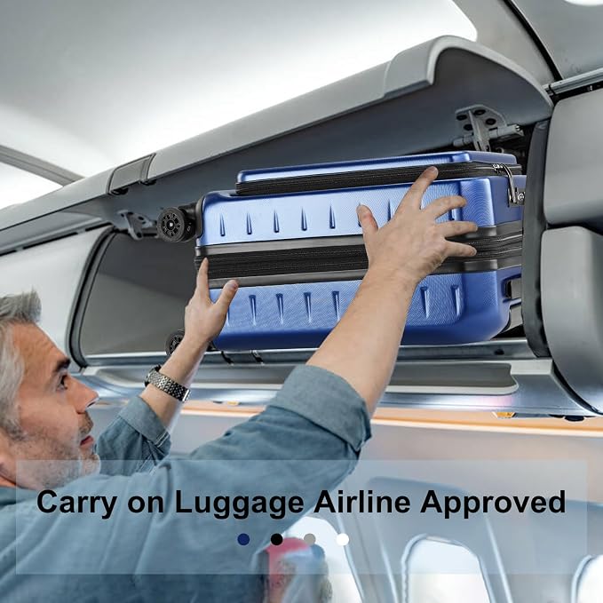 Expandable Carry On Luggage Airline Approved, 20 Inch Lightweight ABS+PC Hard - Image 5