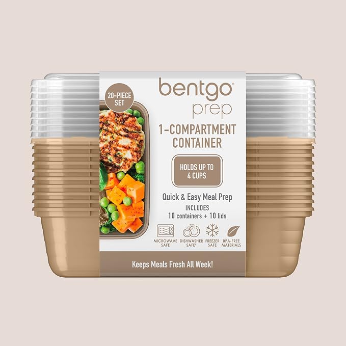 Bentgo 20-Piece Lightweight, Reusable BPA-Free 1-Compartment Containers - Image 8