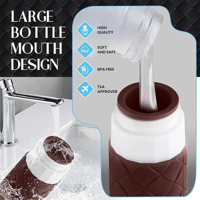 Travel Bottles for Toiletries, TSA Approved Silicone Travel Size Containers for - Image 6