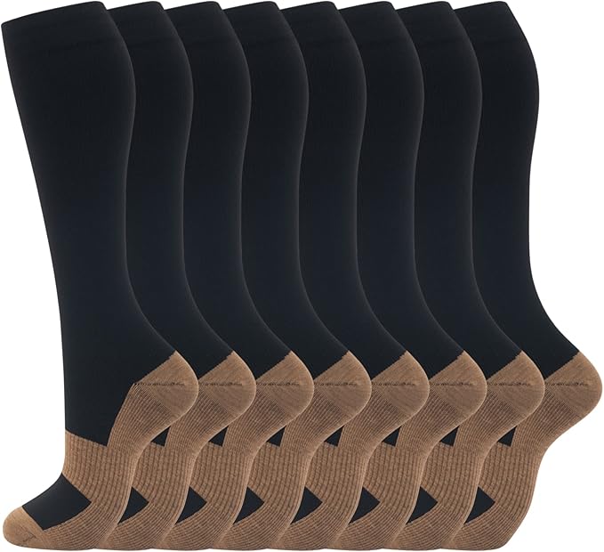 fenglaoda 8 Pairs Compression Socks by fenglaoda
