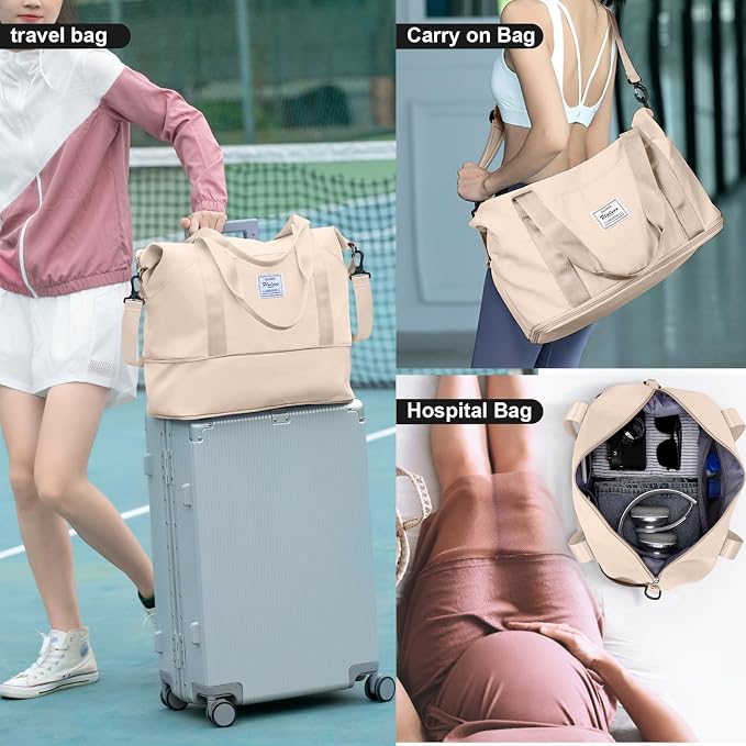 Travel Duffel Bag, Sports Tote Gym Bag, Shoulder Weekender Overnight Bag - Image 3
