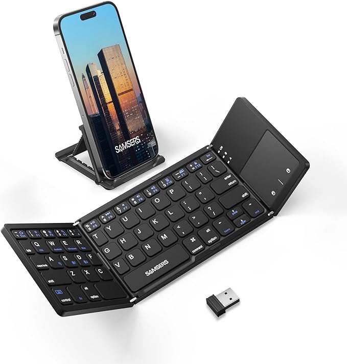 Samsers Multi-Device Foldable Bluetooth Keyboard by HOME