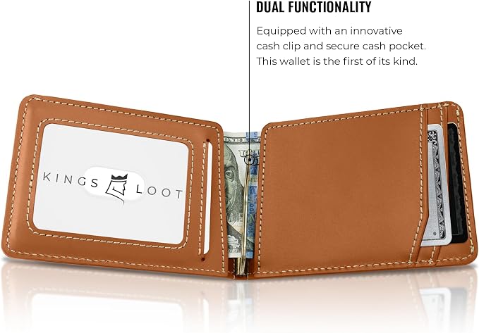 Kings Loot Wallet for Men | Customized Minimalist Slim RFID Blocking Leather - Image 4