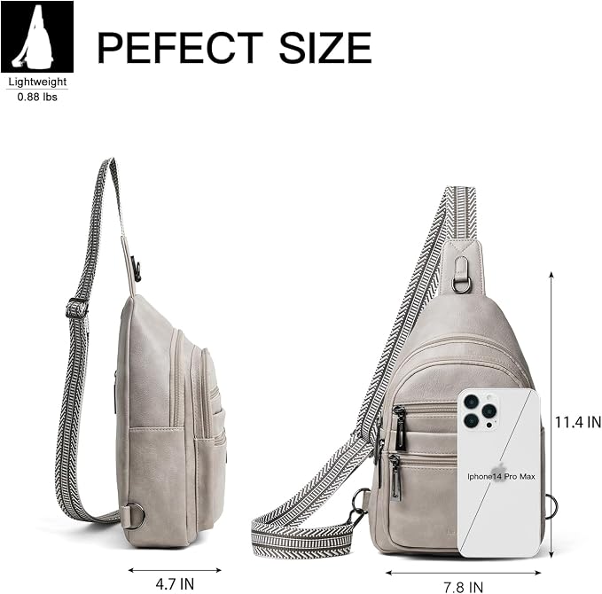 Sling Bag for Women Crossbody Bags Fanny Packs Sling Purse Backpack Shoulder - Image 3