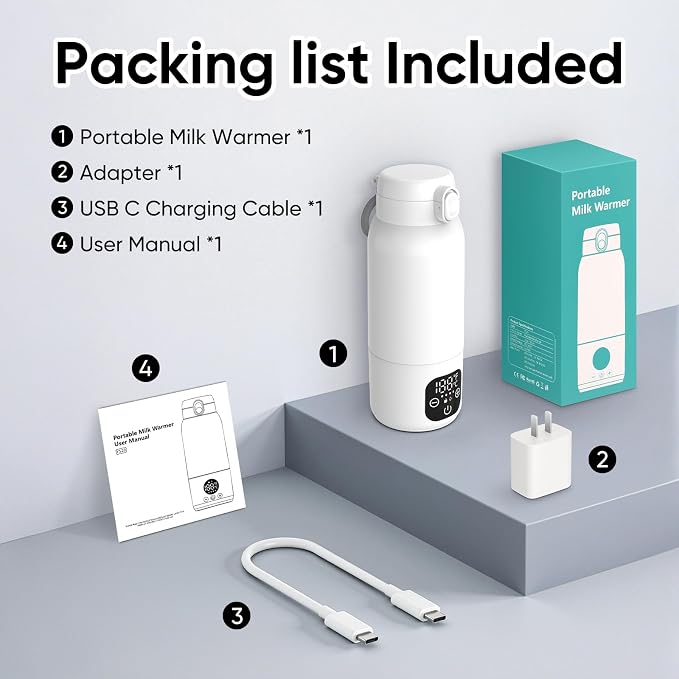 Bottle Warmer, Maypott Portable Fast Heating Bottle Warmer - Image 8