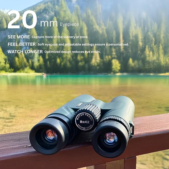 Hontry 8x42 Binoculars with IPX6 Waterproof Protection - Image 4