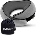 FlyHugz® Neck Travel Pillow | Memory Foam Neck Pillow by FlyHugz%C2%AE