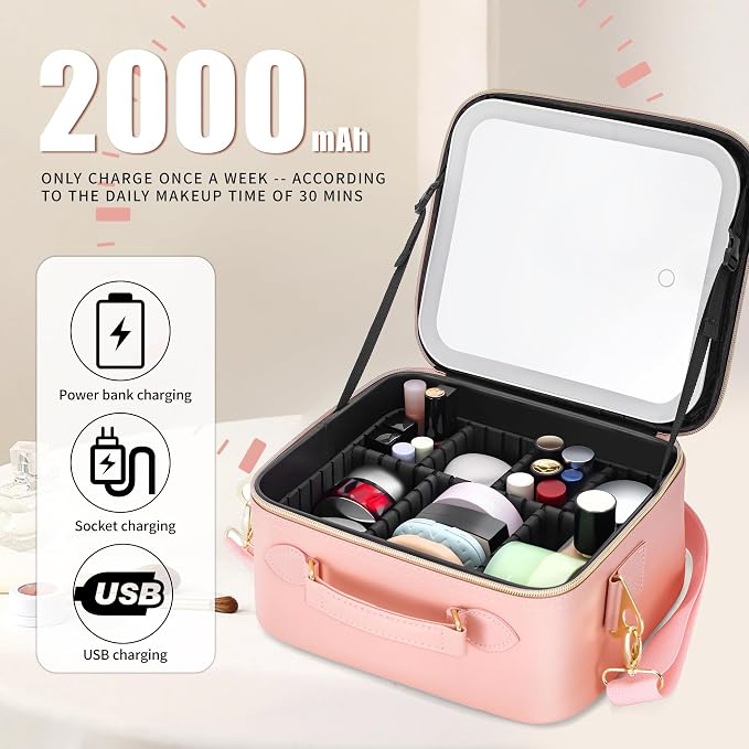 Travel Makeup Bag Cosmetic Organizer Bag - Image 5