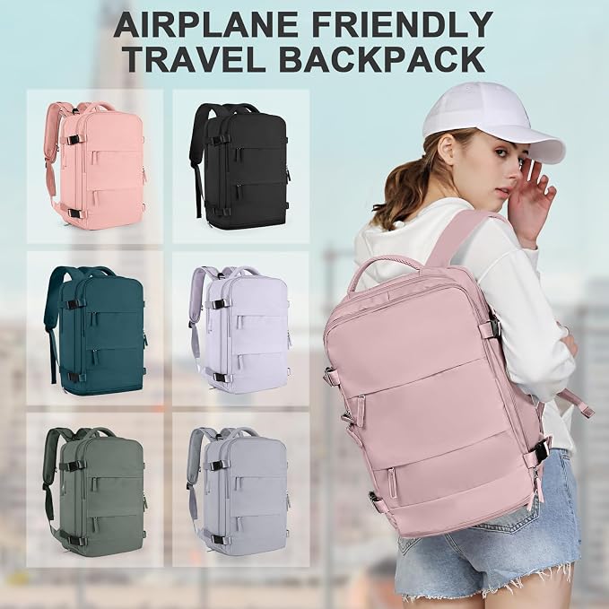 coowoz Travel Backpack For Women Men, Carry On Backpack, Hiking Backpack - Image 7