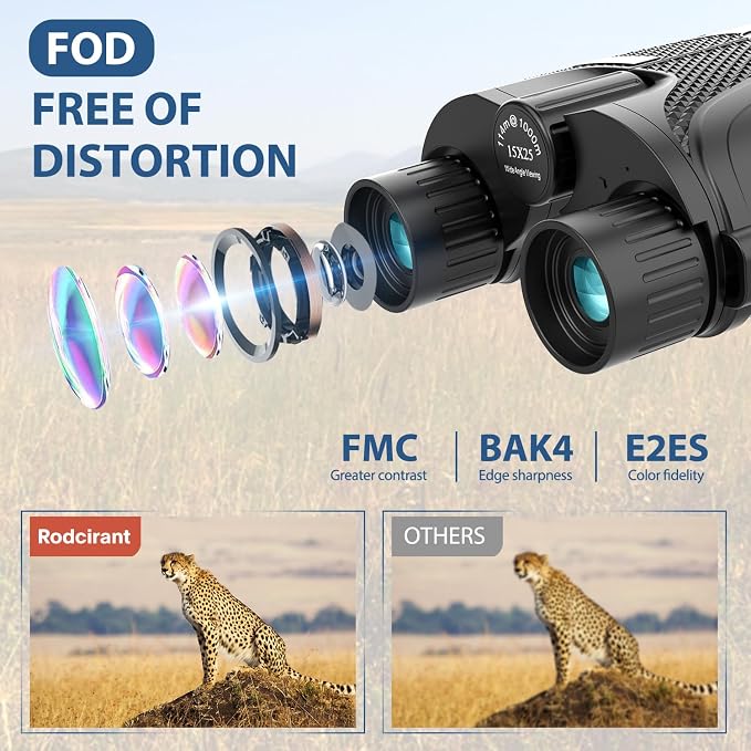 Binoculars 15x25 for Adults, Waterproof Durable & Clear Binoculars - Image 3
