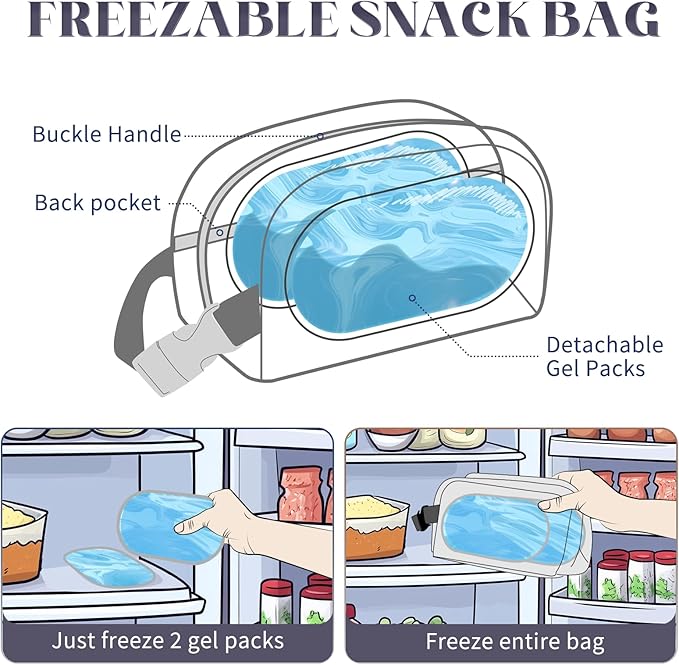 Small Cooler Bag Freezable Lunch Bag - Image 2