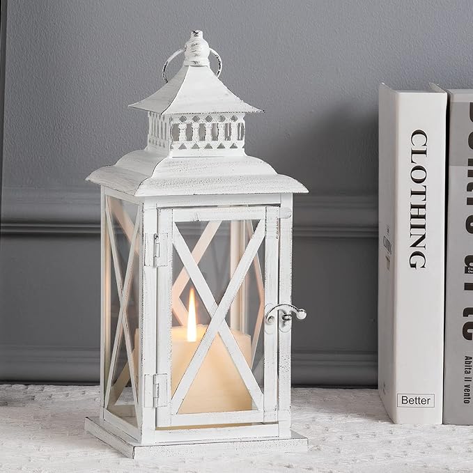 DECORKEY Lantern Decorative Indoor & Outdoor, Large Square Hanging Spring Home by DECORKEY