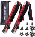 BISINNA Collapsible Trekking Hiking Poles- 2 Pack Folding Aluminum Walking by BISINNA