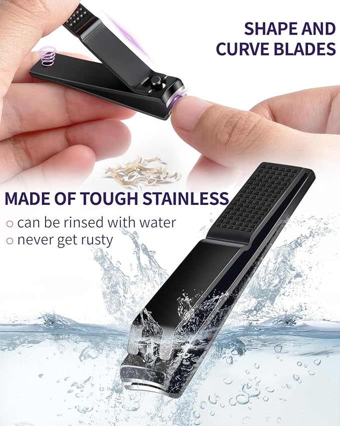 MORGLES Eyebrow Tweezers for Women and Nail Clipper Set - Image 5