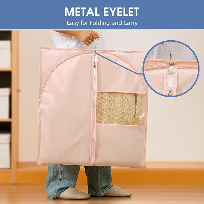 43" Suit Bags for Closet Storage and Travel, Women’s Suit Cover Bags - Image 4
