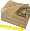 10’x12’ Canvas Tarps Heavy Duty Waterproof Tarpaulins by Ezcasch