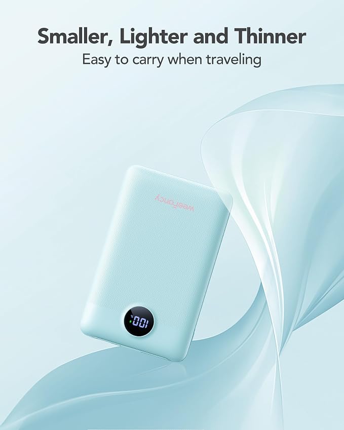 Mini Portable Charger with Built-in Cables 22.5W Fast Charging Power Bank USB-C - Image 2