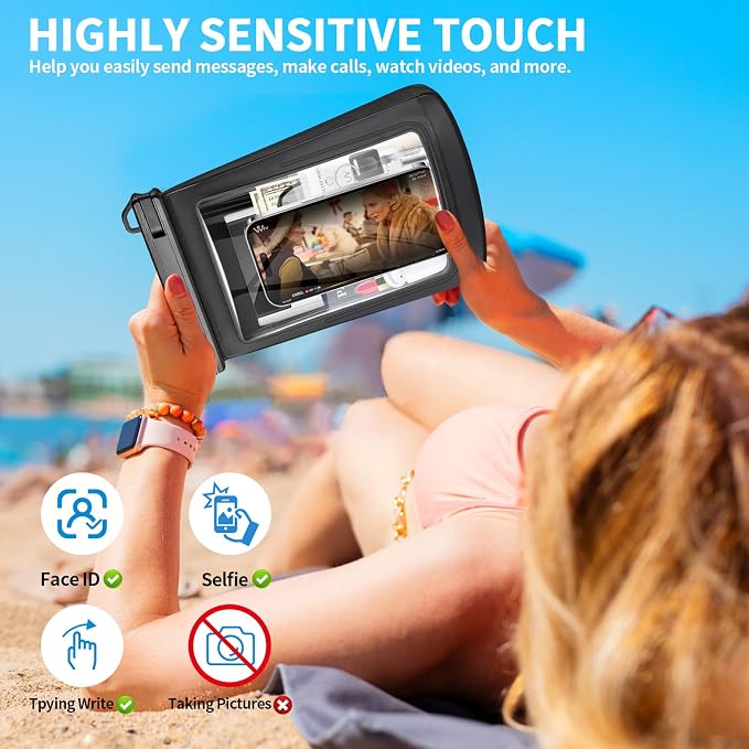 Large Floating Waterproof Phone Pouch, Cell Phone Dry Bag - Image 3