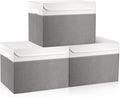 Large 17" 42 Quarts Collapsible Stackable Storage Bins by Bagnizer