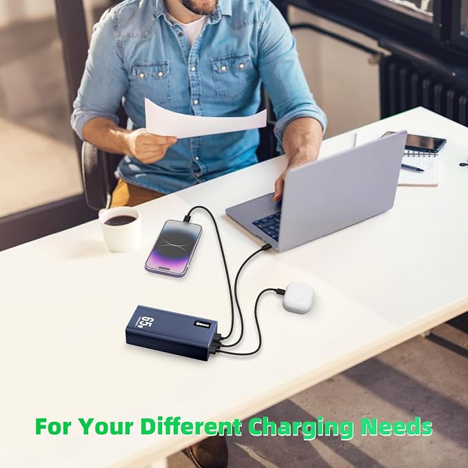 Power Bank Fast Charging 50000mAh, 65W Laptop Portable Charger USB C Compatible - Image 6