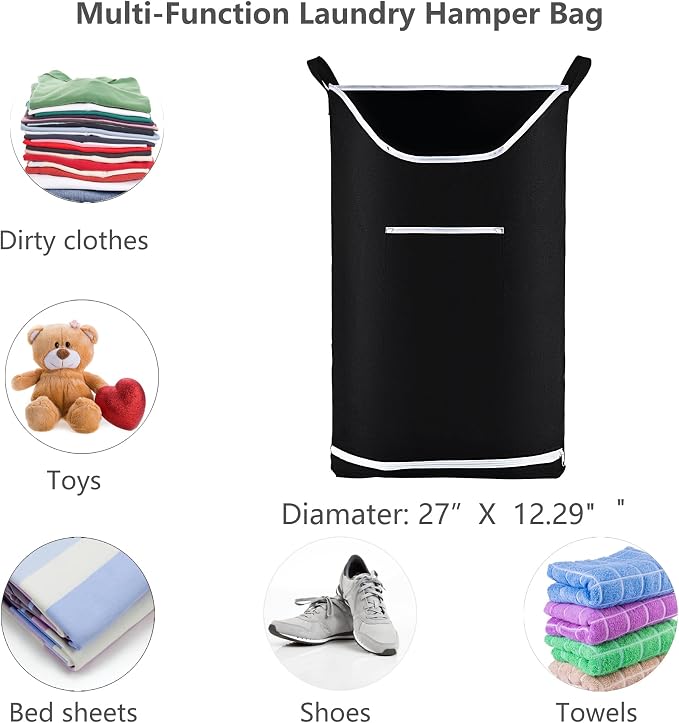 Hanging Laundry Hamper Bag Behind Door Hampers - Image 2