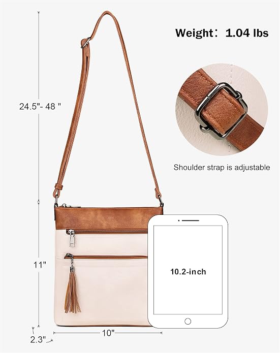 MASINTOR Crossbody Purses for Women, Adjustable Strap Shoulder Bag - Image 4