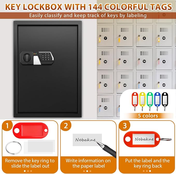 144 Keys Fireproof Cabinet Safe - Image 5