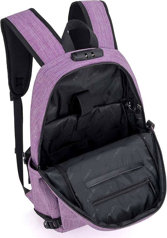 Tzowla Business Laptop Backpack Water Resistant Anti-Theft Backpack - Image 3