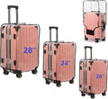3PCS Clear PVC Suitcase Cover Protectors Thicken Luggage Coves Full Transparent by FABULWAY