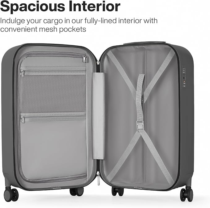 mixi 20 Inch Carry On Luggage PC Hardside Suitcases - Image 3