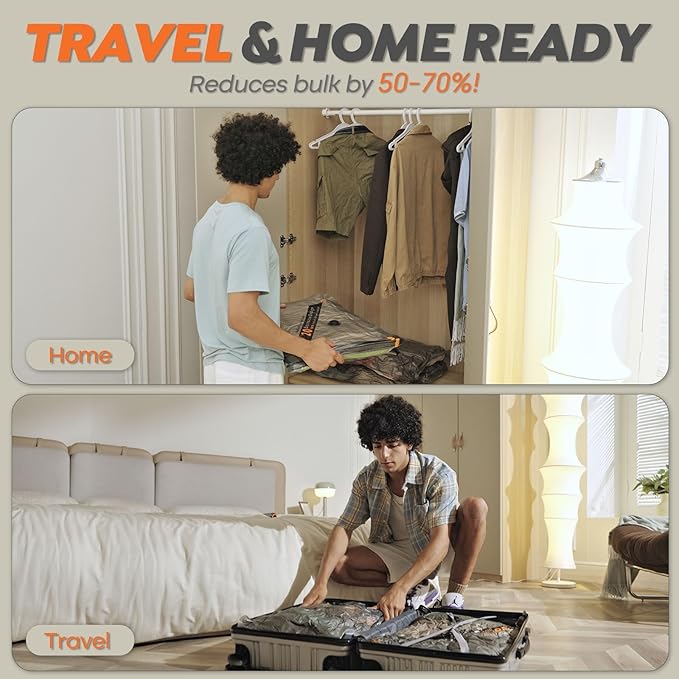 Rechargeable Wireless Pump Travel Storage Bags Set - Image 5