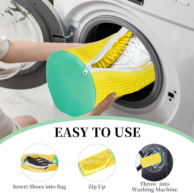 2Pcs Shoe Washing Machine Bag, Reusable Shoes Cleaning Bags - Image 4