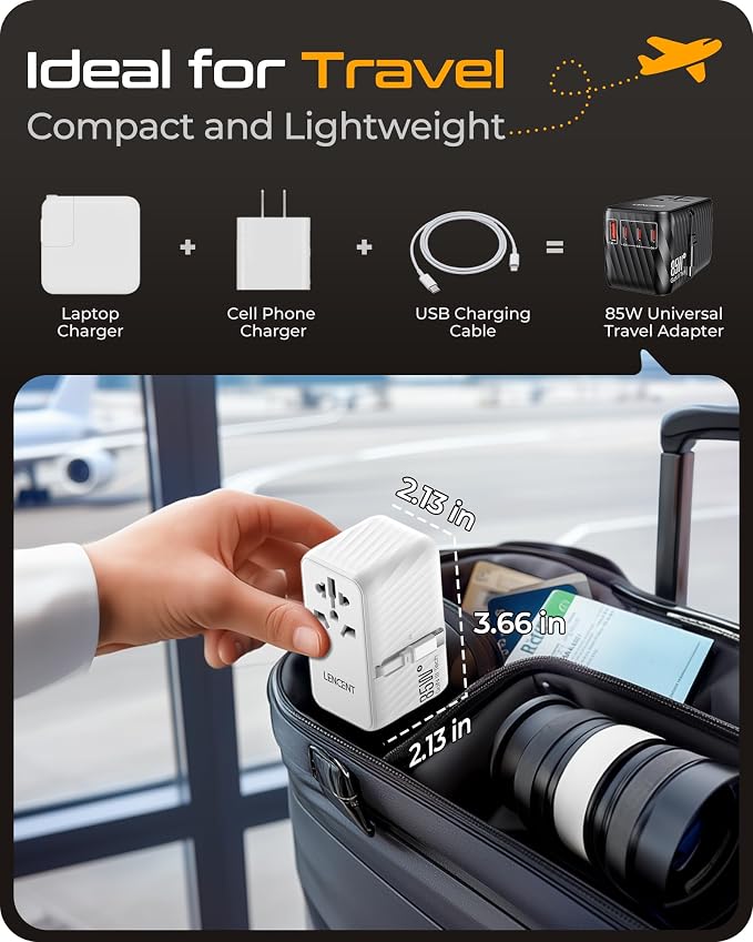 LENCENT 85W Universal Travel Adapter - Image 7