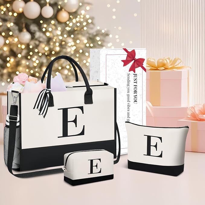 BAGAIL Initial Tote Bag, Personalized Birthday Gifts - Image 5