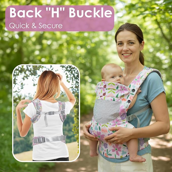 Newborn Baby Front Carrier Backpack, Toddler Baby Body Carrier, 7-66 Lbs - Image 7