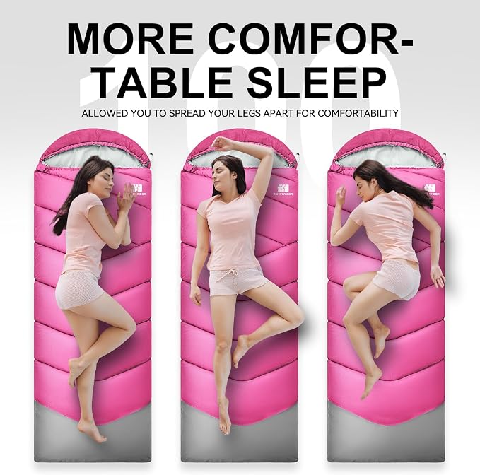 Sleeping Bags for Adults Cold Weather, Waterproof, Lightweight Sleeping Bag for - Image 9