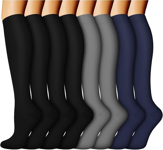 ACTINPUT 8 Pairs Compression Socks by ACTINPUT