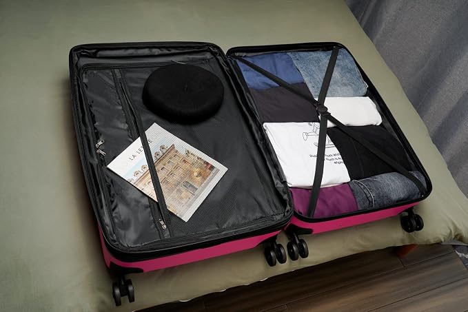 GinzaTravel Luggage Sets 3-Piece Expandable Suitcases - Image 8
