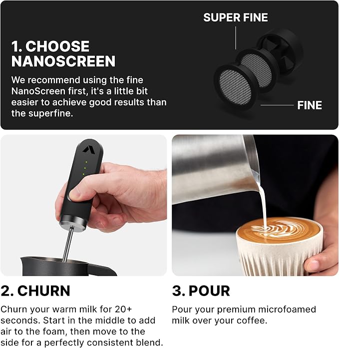 Subminimal NanoFoamer Lithium Performance Milk Foamer | USB-C Rechargeable - Image 5
