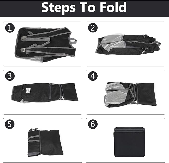 Esup 15L Lightweight Hiking Backpack Foldable Small Travel Backpack Packable - Image 5